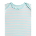 thumbnail image 3 of Wonder Nation Baby Girls Bodysuit with Short Sleeves, Sizes 0-24 Months, 3 of 3