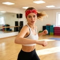 thumbnail image 6 of Wide Twist Knot Sports Headband Classic Paisley Pattern Elastic Sweat Wicking Hair Band Breathable Head Wrap For Workout Outdoor Activities Daily Styling, 6 of 8
