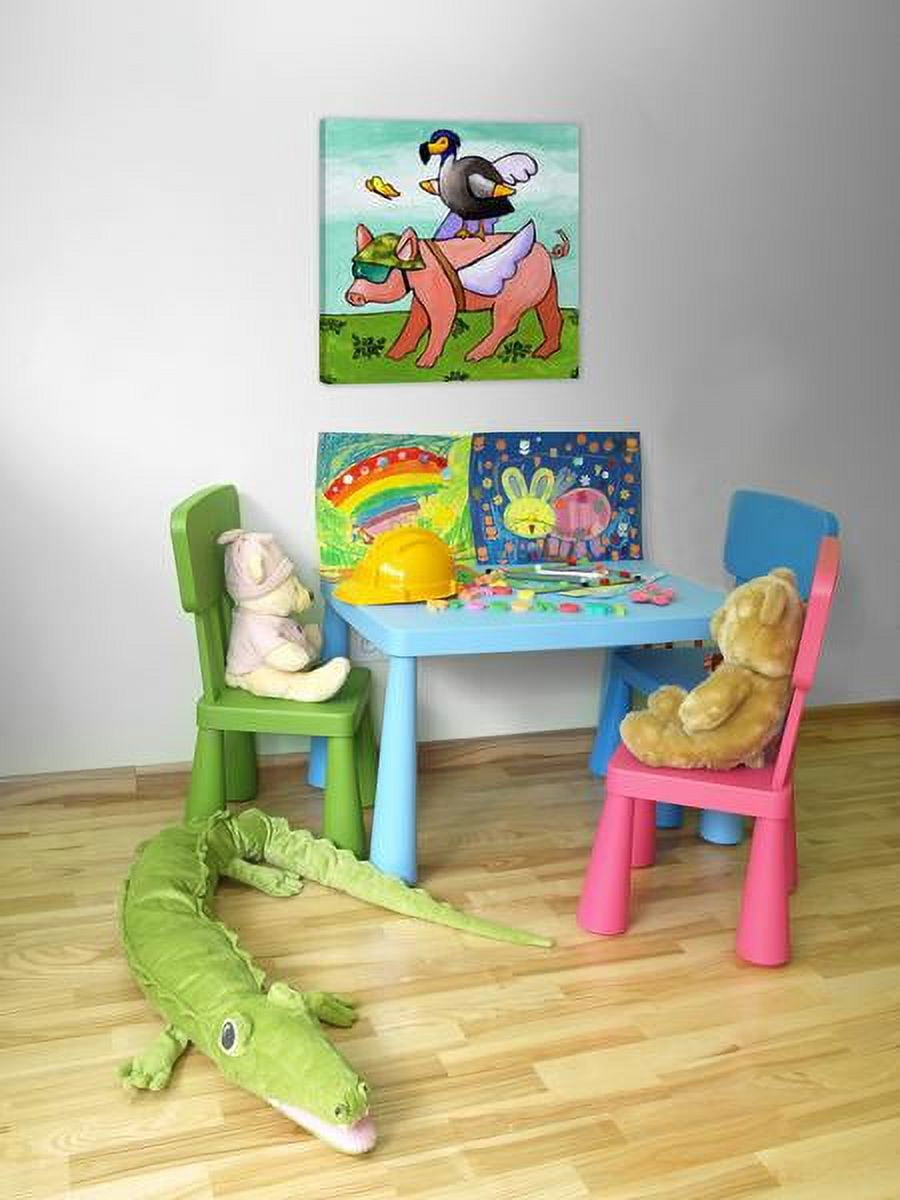 "Uh Oh No Go Dodo" Painting Print on Wrapped Canvas