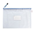 thumbnail image 3 of Bolsa de PVC con ranura para tarjeta de visita, bolsa de archivo de rejilla impermeable con logotipo publicitario, 3 of 4
