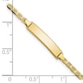 thumbnail image 3 of Primal Gold 10 Karat Yellow Gold Flat Anchor Link ID Bracelet, 3 of 4