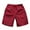 Red, variant on Turilly Plus Size Shorts for Men Fashion Elastic Waistband Beam Beach Line Belt Casual Sports Shorts