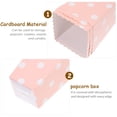 thumbnail image 3 of 24pcs Popcorn Boxes Holder Containers Cartons Paper Bags Dot Design Snack Box for Movie Theater Dessert Tables Wedding Favors (Pink), 3 of 5