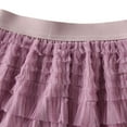 thumbnail image 2 of SWSMCLT Women's Ruffle Tutu Skirt Mesh Skirt Summer Bubble Skirt Pleated Chiffon Cute Aline Fashion Mid Thigh Purple X-Small-Large, 2 of 4