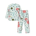 thumbnail image 2 of Kll Cute Flamingo Sleepwear Mens Flannel Pajamas,Long Cotton Pj Set, 2 of 9