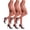 Coffee, variant on Women's Sheer Tights - 20D Control Top Pantyhose with Reinforced Toes, 3 Pairs, Coffee, S