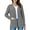 Grey, variant on QINCAO Womens Open Front Cardigans Casual Long Sleeve Classic Knit Sweater Outerwear with Pockets M-3XL