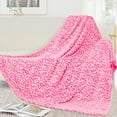 thumbnail image 4 of Warm Blanket Pink Soft Fleece Blankets Throw Blankets for Bed, 4 of 6