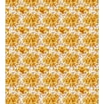 thumbnail image 3 of Ambesonne Autumn Damask Duvet Cover Sets, Detailed Floral Scene, 2-Twin, Yellow and Dark Orange, 3 of 4