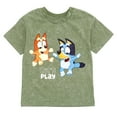 thumbnail image 3 of Bluey Bingo Vintage Wash Drop Shoulder T-Shirt and Shorts Outfit Set Toddler to Little Kid, 3 of 5