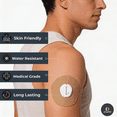 thumbnail image 5 of OhmRx Dexcom G7 & Stelo Adhesive Patches – Waterproof, Pre‑Cut Tan Overpatches, 25‑Pack, 5 of 12