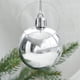 thumbnail image 3 of Juego de adornos de bolas navideñas para árbol de Navidad, decoraciones inastillables para vacaciones, fiestas, - Plata., 3 of 5