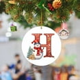 thumbnail image 6 of Christmas Ornaments Christmas Tree Decorations 26 Letter Ornaments With Snowman Acrylic Christmas Initial Letters Car Ornaments Pendant Hanging Ornaments for Christmas Tree Ornament Home Party, 6 of 6