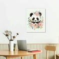 thumbnail image 2 of Nawypu  Young Panda Canvas Wall Art Animals Cute Baby Panda Canvas Poster Wall Art Decoration For Washing room Children's room Bathroom Office Home Decoration, 2 of 4
