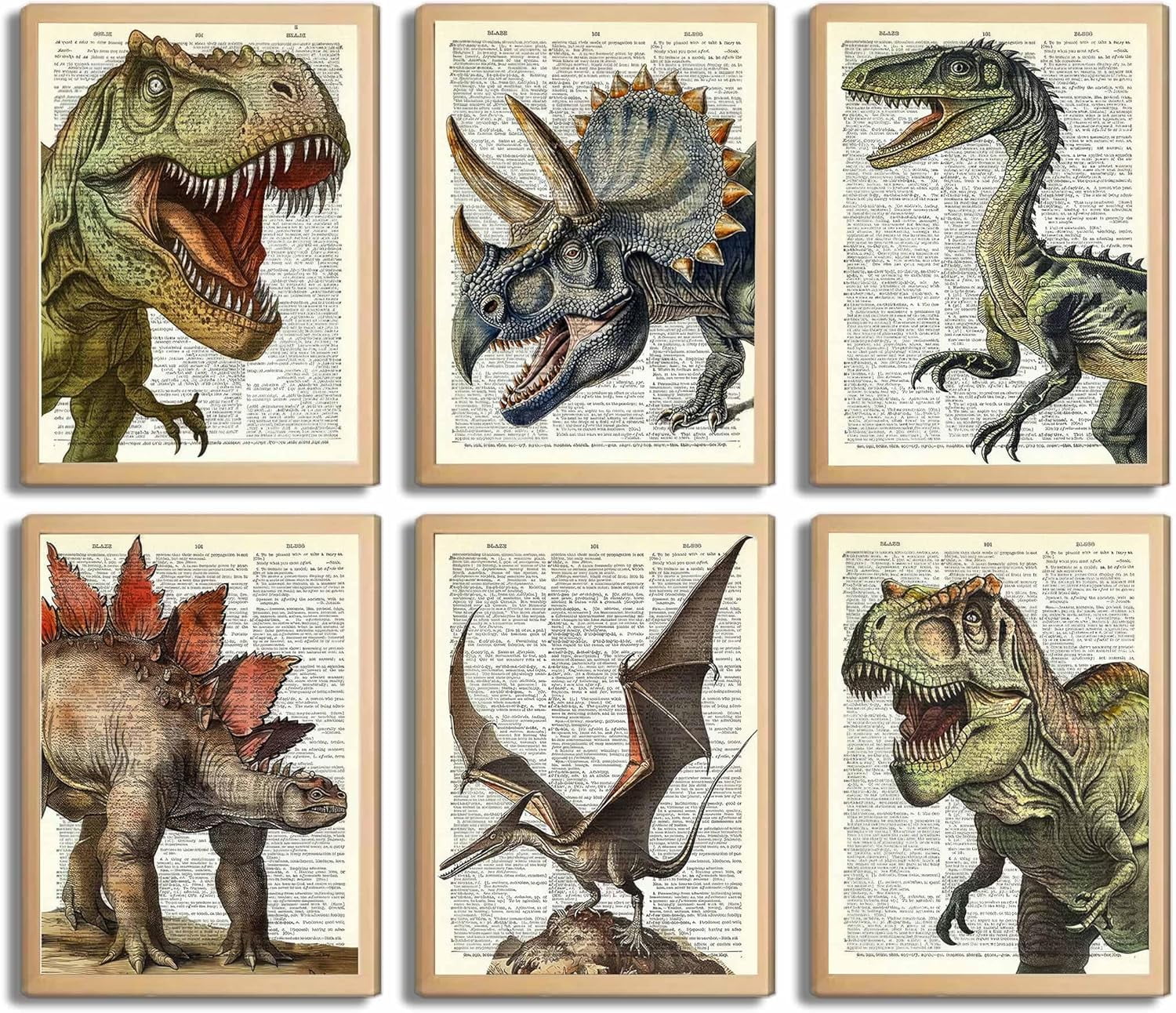 Stupell Kids Room Cartoon Dinosaur Painting - 16x20 Inch Prehistoric Dino Wall Art For Children's Decor - View #5