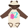 thumbnail image 3 of Inktastic I'm Two- cute octopus birthday Boys or Girls Long Sleeve Baby Bodysuit, 3 of 5