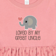 thumbnail image 4 of Inktastic My Great Uncle Loves Me Girls Baby Dress, 4 of 5