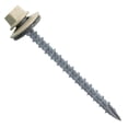 thumbnail image 4 of #10 Metal Roofing Screws: (1000) Screws x 2-1/2" Ivory Hex Washer Head Sheet Metal Roof Screw. Self Starting/Tapping EPDM Washer. Colored Head for Corrugated Roofing, 4 of 4