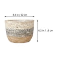 thumbnail image 2 of QUMIIRITY 3Ud Maceta Decorativa De Paja Hecha A Mano Para Uso En Casa Con Textura Natural, 2 of 8