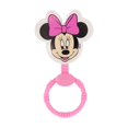2 Pack Disney Minnie Mouse Character Shape Rattle and Keyring Teether