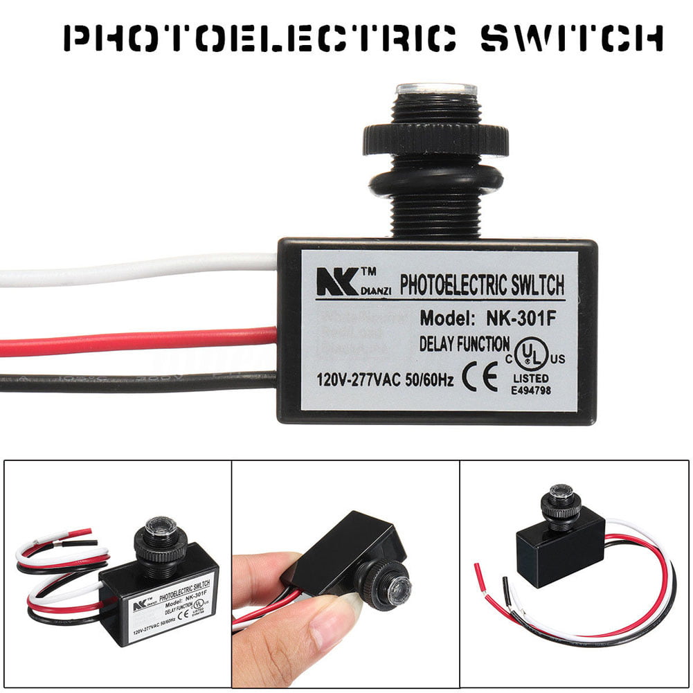 AC80~277V Photocell Dusk to Dawn Button Photo Control Eye Switch ControllerSN 