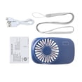 thumbnail image 3 of Bewildely ventilador USB portátil de 1 pieza, ventiladores de aire acondicionado plegables, ventilador de refrigeración de mano, ventilador Electrodomésticos azul oscuro Bewildely HA6345-04B, 3 of 6