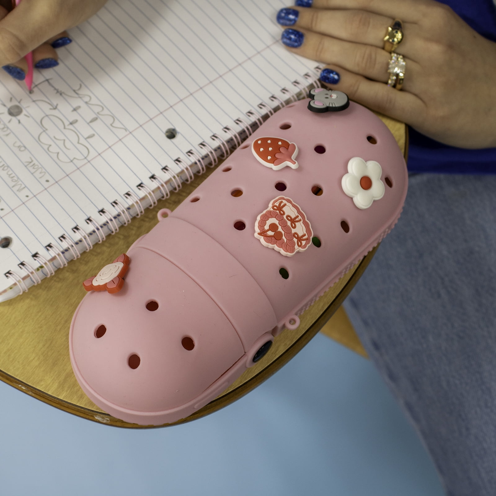 Art 101 Charm Pencil Case in Pink-Back to School, For Students