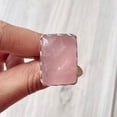 thumbnail image 2 of Rose Quartz Gemstone Ring, Statement Handcrafted Ring. made In 925 Sterling Silver. Boho Ring, Pink Stone Ring, Boho Jewelry Gift For Her,.., 2 of 4