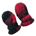 thumbnail image 2 of Bearachild 1 par de manoplas para niños, funda para los dedos de invierno, cubiertas para los dedos forradas, cómoda manopla para niños, manopla para Suministros térmicos Cuadros rojos/negros Bearachild HA060203-11B, 2 of 6