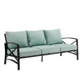 thumbnail image 1 of Afuera Living Metal/Polyester Outdoor Sofa in Mist Green/Oil Rubbed Bronze, 1 of 13