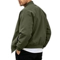 thumbnail image 3 of StSilkitty Lightweight Jacket for Men Solid Color Long Sleeve Full Zip Jacket Coat with Pockets Loose Casual Outerwear, 3 of 7