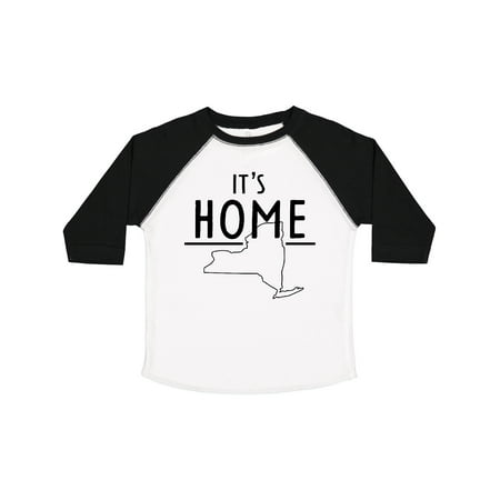 

Inktastic It s Home- State of New York Outline Gift Toddler Boy or Toddler Girl T-Shirt