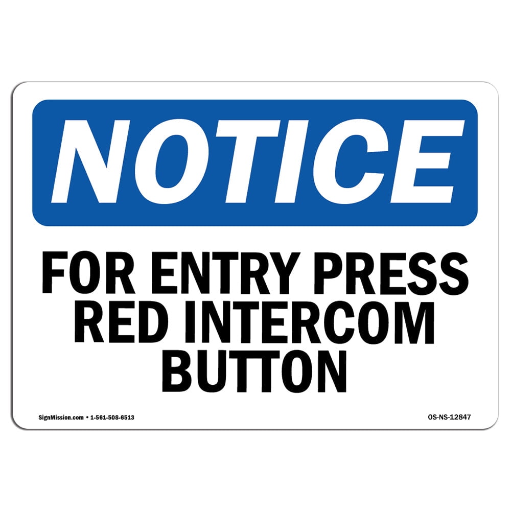 please-use-intercom-for-entry-sign-welcome-18-high-x-12-wide-inch