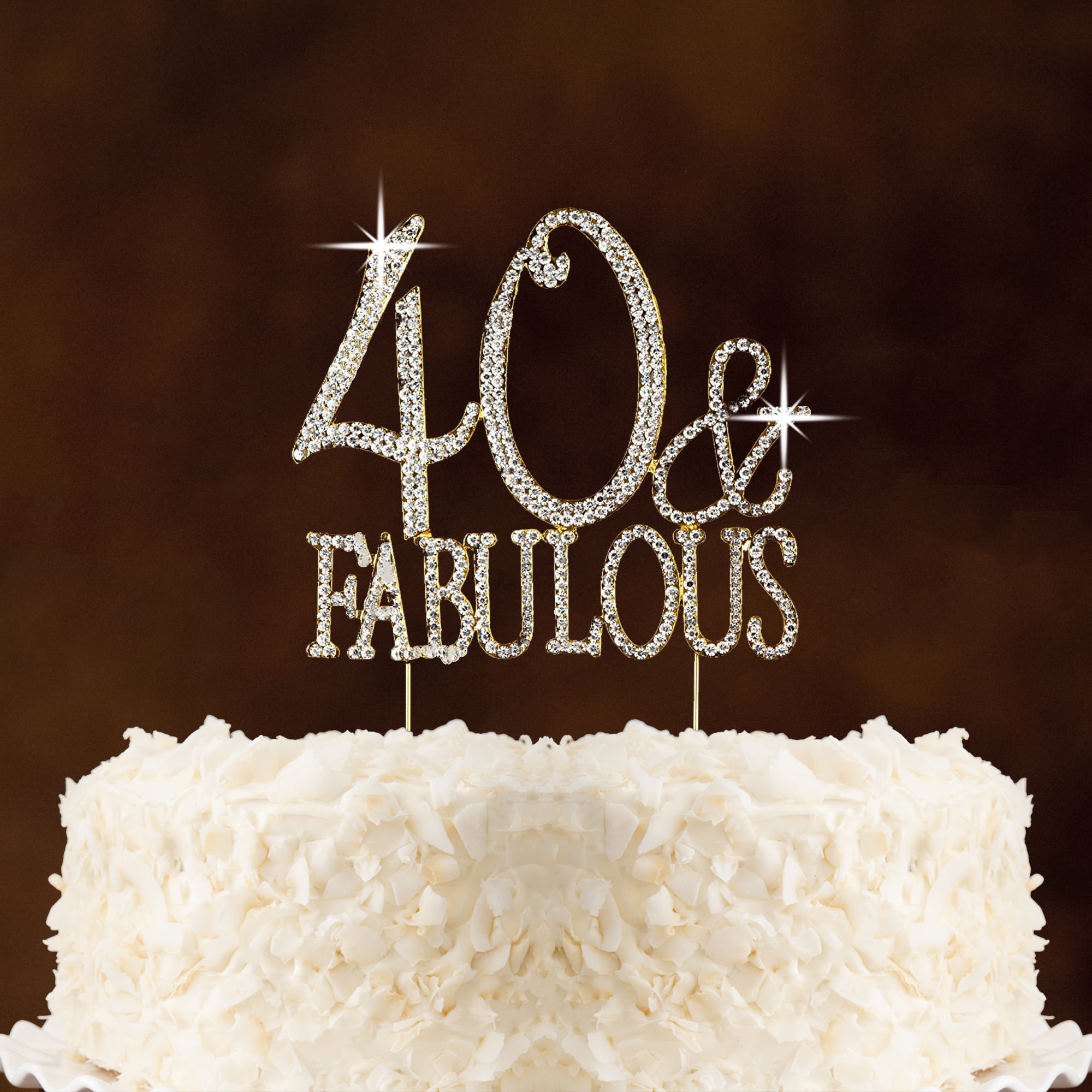 Everything Fabulous Mother/&Fabulous First Birthday Decoration Elegant Number One Cake Topper with Big Light Pink Bow 1ct