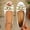 White, variant on Women's Metal Chain Peep Toe Flats, Closed Toe with Gold Accent, Comfort Footwear for Everyday Wear Black 36