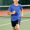 thumbnail image 4 of Miqool Boys 2-Piece Summer Athletic Sets Quick Dry Short Sleeve Elastic Waist Shorts Lightweight Sports Sets 1-15 Years, 4 of 9