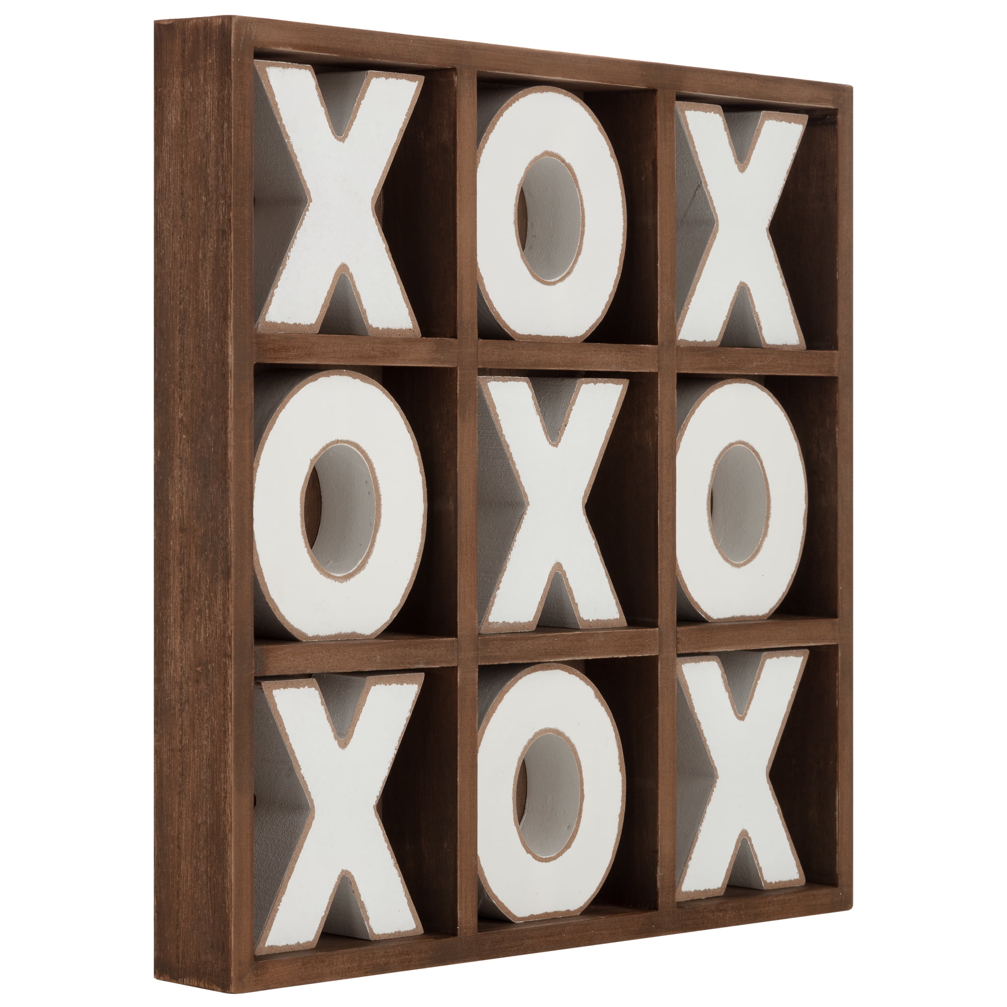 Home Décor Collection 12x12 Rustic Oversized Tic Tac Toe Board Game -  Walmart.com