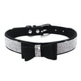 thumbnail image 1 of facefd Bling Cristal Collier de Chat Métal Réglable Chiot Noeud Papillon Strass Colliers Souples Fournitures pour Animaux de Compagnie pour les Petits Chiens Moyens, 1 of 3
