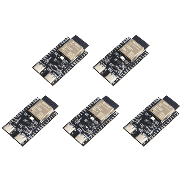 Placa desarrollo ESP32-C6 Compatible con dientes ESP32-C6-WROOM-1 Dual USB C Azul