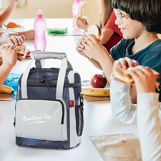 Bolsa Trmica Bento Para El Almuerzo, Diseo De Doble Capa a Prueba De Fugas, Material Apto Para Alimentos, Ideal Para La Oficina O Viajes, Mantiene Los Alimentos Frescos, Tamao Compacto, Ukhbmc