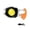 Orange, variant on Waterproofed Keychains Flashlights Multifunctional Work Light Small Key Light for Everyday Commuting