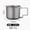 220ml without lid and without mesh bag, variant on Pure Titanium Single Layer Cup, Foldable Lightweight Titanium Cup, Portable Coffee Tea Mug for Office Home Outdoor Camping Picnic