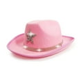 thumbnail image 4 of SUXIAN Christmas Sparkly Star Cowboy Hat for Kids Party Festival Sun Outdoor Play for Girls and Boys with Rhinestone Cowboy Hat Pink 4-10 Years, 4 of 5