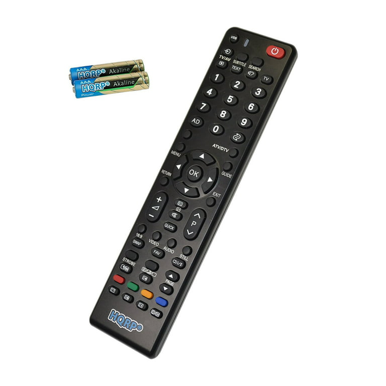 HQRP TV Télécommande universelle pour Toshiba 55L5445DG 55L5447DG 55L6200U  LCD LED HD Smart TV 1080p 3D Ultra 4K 