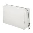 thumbnail image 1 of Unique Bargains Bolsa de cosméticos de Viaje portátil pequeña para Mujer Bolsa de Maquillaje de Cuero PU con Cremallera Adecuada para lápiz Labial Blanco, 1 of 1