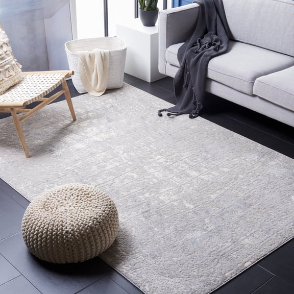 Safavieh Lagoon Braxton Abstract Area Rug, Gray/Ivory, 6'7" x 6'7" Square