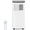 White body, cool gray top cover, variant on Danolapsi 8,000 BTU Portable Air Conditioners,Cools Room Up to 350 Sq.Ft, 3-in-1 AC Unit with Dehumidifier & Fan Mode,Sleep Mode with Low Noise,Upright AC Unit with Wheels and Easy Install Window Kit