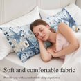 thumbnail image 5 of Blue Starfish Coastal Body Pillow Covers 20"x60", Eucalyptus Summer Nautical Shell Soft Brushed Microfiber Breathable Throw Pillow Covers, Decorative Pillowcase with Zipper for Couch Sofa Bedroom, 5 of 9