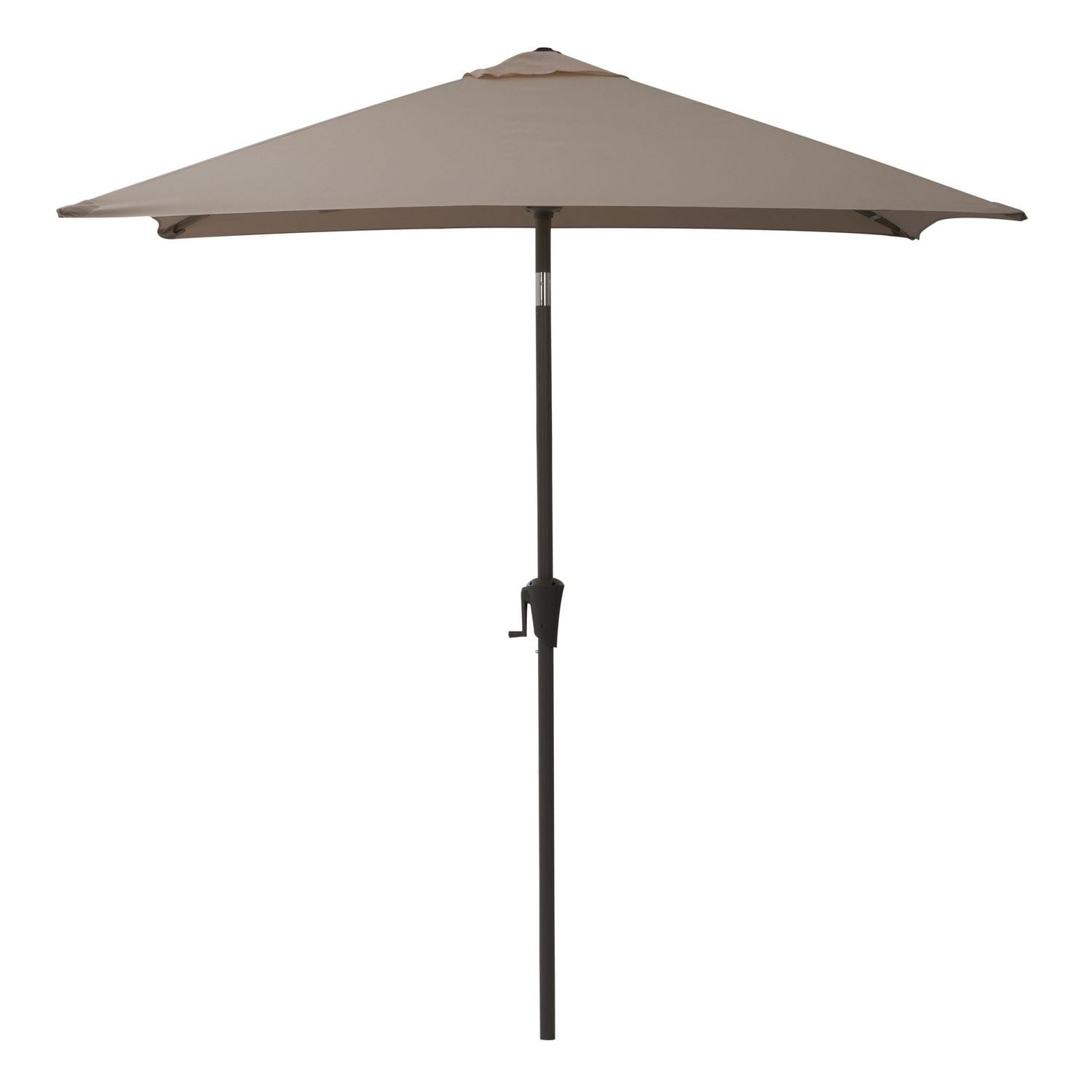 CorLiving 6.5ft x 6.5ft Square Durable Fabric Canopy Tilting Outdoor Umbrella with Steel Frame