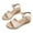 Beige, variant on Htigea Sandals for Women, Comfortable Open Toe Wedge Sandals with Foam Insole, Lightweight Flatform Sandals for Women Dressy Casual Summer